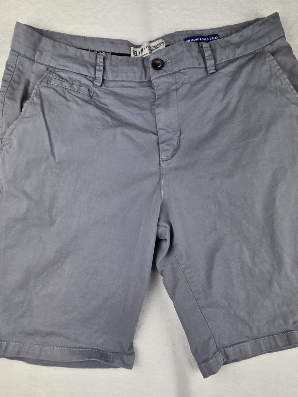 Felix the Cat x Scotch & Soda Gray Shorts Size 32 DreamWorks Button Zip